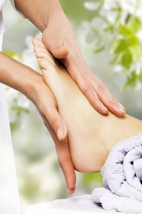 Foot Massage In The Spa Salon